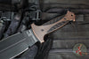 Blackside Customs Fairgate Smachet- Double Edge - Cordovan Black Over Copper Handle Scales- Black Finished PSB27 Blade- Black HW BSC-FAIR-BLK-BLKCU