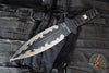 Blackside Customs Fairgate Smachet- Double Edge - Bastinelli Wrapped Handle With Starlingear Silver Menuki- Sumi Finished PSB27 Blade BSC-FAIR-BASTSTAR-SUMI