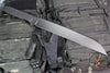 Blackside Customs Kyoto Drifter Fixed Blade Wharncliffe Wakizashi- Black Blade Finish- Black G-10 Scales- Black HW BSC-KD-BLK-BLKG10