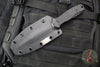 Blackside Customs Phase 7 SDM- Double Edge Dagger - Black Contoured Handle Scales- Red Line Finished Blade BSC-P7SDM-BLKAL-REDLINE