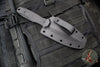 Blackside Customs Phase 7 SDM- Double Edge Dagger - Black Contoured Handle Scales- Red Line Finished Blade BSC-P7SDM-BLKAL-REDLINE