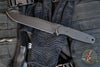 Blackside Customs Rogue 1 Fixed Blade- Black Magnacut Blade- Sawback- Black G-10 Scales BSC-ROG1-BLKSAW-BLKG10