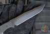 Blackside Customs Rogue 1 Fixed Blade- Black Magnacut Blade- Sawback- Black G-10 Scales BSC-ROG1-BLKSAW-BLKG10