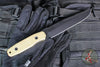Blackside Customs Rogue 1 Fixed Blade- Black Finished Saw Back Magnacut Blade- Brass Scales BSC-ROG1-BLKSAW-BRASS
