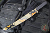 Blackside Customs Tokyo Drifter Fixed Blade Wakizashi- Woodland Orange Camo Finish- Black Aluminum Scales- Black HW BSC-TD-WOODOR-BLKA