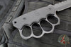 Blackside Customs Trench Boss- Single Edge Dagger - Black G-10 Handle Scales- Black Blade- Black Hardware