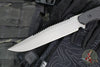 Blackside Customs Rogue 1 Fixed Blade- Gray Matter Finished Saw Back Blade- Black G-10 Scales BSC-ROG1-GMSAW-BLKG10