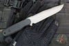 Blackside Customs Rogue 1 Fixed Blade- Gray Matter Finished Saw Back Blade- Black G-10 Scales BSC-ROG1-GMSAW-BLKG10