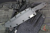 Blackside Customs Rogue 1 Fixed Blade- Gray Matter Finished Saw Back Blade- Black G-10 Scales BSC-ROG1-GMSAW-BLKG10