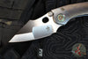 Borka Blades Custom Stitch- Cosmic Finished Titanium Handles and Clip- Satin Nightmare Grind Blade