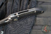 Borka Blades Custom Stitch- Cosmic Finished Titanium Handles and Clip- Satin Nightmare Grind Blade