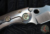 Borka Blades Custom Stitch- Cosmic Finished Titanium Handles and Clip- Satin Nightmare Grind Blade