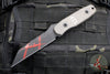 Blackside Customs Americana- Reverse Tanto Edge- Black With Blood Spattered Finish- Titanium Handle Scales BSC-AM-TI-MOC