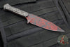 Blackside Customs Fedele X- Tanto Edge- Red Half-Tone Camo- Black Camo Carbon Scales BSC-FX-REDCAMO-CC