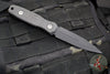 Blackside Customs Phase 7 Double Edge Dagger - Black with Carbon Fiber Scales BSC-P7-BLK-CF