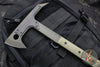 Blackside Customs Rykochet- Tomahawk- OD Green Finished- OD Green G-10 Handle Scales- Carbon Fiber Head Scales- Titanium Hardware BSC-T-OD-OD-CF