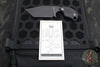 Blackside Customs/Strider Knives SLCC Fixed Blade- Tanto Edge- Black G-10 Scale- Black Blade Finish