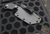 Blackside Customs/Strider Knives SLCC Fixed Blade- Tanto Edge- Black G-10 Scale- Black Blade Finish