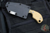 Blackside Customs/Strider Knives SLCC Fixed Blade- Tanto Edge- Coyote Tan G-10 Scale- Coyote Tan Blade Finish