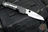 Spyderco Smock Flipper Carbon Fiber Handle Satin Hollow Ground Wharncliffe Button Lock C240CFP