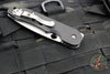 Spyderco Smock Flipper Carbon Fiber Handle Satin Hollow Ground Wharncliffe Button Lock C240CFP