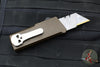 Chaves Knives C.H.U.B. OTF Knife - Crosshatch Pattern Brown Handle