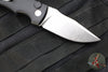 Defiant 7- Valmara- Out The Side (OTS) Auto Knife-  Black Handle- Stonewash Finished Blade
