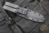 Defiant 7- M320 Fixed Blade Knife-  Black Handle- Stonewash Finished Blade