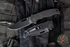 Demko Knives- AD20.5 Shark Lock Knife- Stealth- Various Blade Profiles- Black Aluminum Handle- Black DLC Finished 20CV Steel Blade