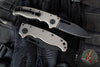 Demko Knives- AD20.5 Shark Lock Knife- Stealth- Slicer Shark- Artillery Gray Aluminum Handle- Black DLC Finished 20CV Steel Blade