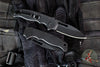 Demko Knives- AD20.5 Shark Lock Knife- Stealth- Various Blade Profiles- Black Aluminum Handle- Black DLC Finished 20CV Steel Blade