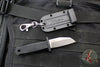 Demko Knives Armiger 2 Fixed Blade- Key Chain Knife- Shark Foot Or Clip Point Edge- Plain