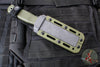 Demko Knives Armiger 4 Fixed Blade- Tanto Edge- Green Handle- Black Blade