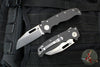 Demko Knives- AD20.5 Shark Lock Knife- Clip Point Or Shark Foot- Carbon Fiber Handle- Stonewash Finished 20CV Steel Blade