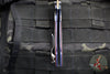 Allen Elishewitz Custom Knives White Swan Folder- Carbon Fiber and Antique Finished Titanium Bolster- Two Tone Antique Finished Blade