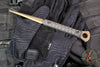 Half Face Blades- Cardiac Spike- Black Canvas Micarta Handle Scales- Burnt Bronze Cerakoted Spike