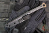 Half Face Blades- Cardiac Spike- Black Canvas Micarta Handle Scales- Burnt Bronze Cerakoted Spike