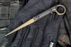 Half Face Blades- Cardiac Ringed Spike- Black G-10 Handle Scales- Burnt Bronze Cerakoted Spike