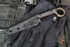 Half Face Blades- Cardiac Ringed Spike- Black G-10 Handle Scales- Burnt Bronze Cerakoted Spike