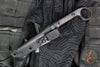 Half Face Blades- Cardiac Ringed Spike- Black G-10 Handle Scales- Armor Black Cerakoted Spike