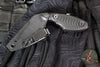 Half Face Blades- IWB Dagger Fixed Blade- Textured Black G-10 Handle Scales- Armor Black Cerakoted S45VN Blade