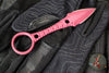 Half Face Blades- Ringstrike Fixed Blade- Rockwork Textured- Cranberry Frost Cerakoted Blade