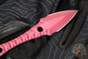 Half Face Blades- Ringstrike Fixed Blade- Rockwork Textured- Cranberry Frost Cerakoted Blade