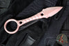 Half Face Blades- Ringstrike Fixed Blade- Rockwork Textured- Rose Gold Cerakoted Blade