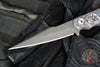 Half Face Blades- Senator- Nebula Camo Carbon Handle Scales- Acid Washed Blade