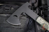 Half Face Blades- Howler Hawk- Armor Black Finished- Smooth Grip Jungle Wear Fat Carbon Handle Scales