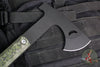 Half Face Blades- Howler Hawk- Armor Black Finished- Smooth Grip Jungle Wear Fat Carbon Handle Scales