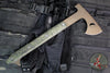 Half Face Blades- Howler Hawk- Midnight Bronze Finished- Smooth Grip Jungle Wear Fat Carbon Handle Scales