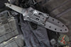Half Face Blades- V-42 Fixed Blade- Black Micarta Handle Scale- Armor Black Cerakoted S35VN Blade