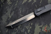 Heretic GIANT DOUBLE SIZED Cleric II OTF Auto- Tanto Edge- Black Handle- Carbon Fiber Inlay- Black DLC Plain Edge Blade SN08